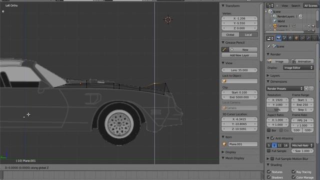 Blender 2.55 Beta Car Modeling Tutorial - Pontiac Firebird TA: 2 Beginning Modeling Part 1 смотреть онлайн