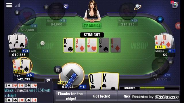 WSOP - online poker game (Android gameplay) смотреть онлайн