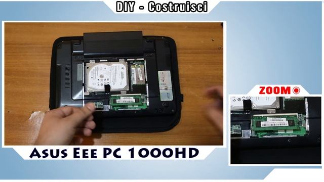 Come cambiare la RAM, Asus Eee PC 1000HD смотреть онлайн