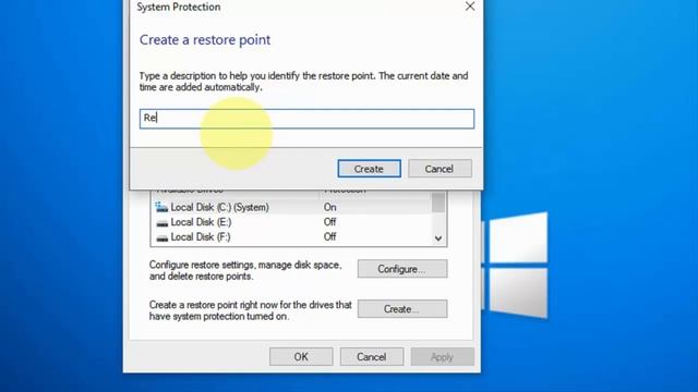 How to Create System Restore Point In Windows 10 Easy смотреть онлайн