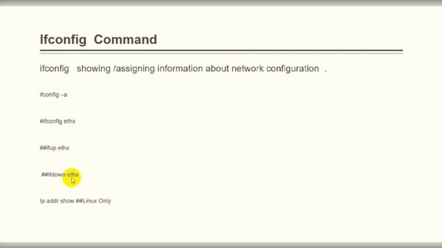 6- Network configuration show Aix Linux ifconfig ip addr смотреть онлайн