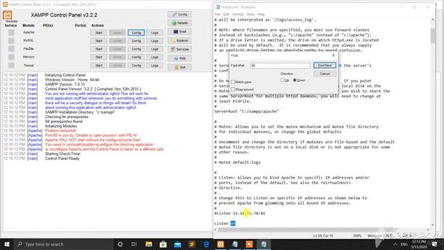 Port 80 blocked error in Xampp смотреть онлайн