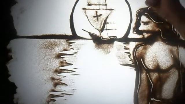 Песочное шоу в Алматы "Evolution" sand art by Madi Bekdair смотреть онлайн