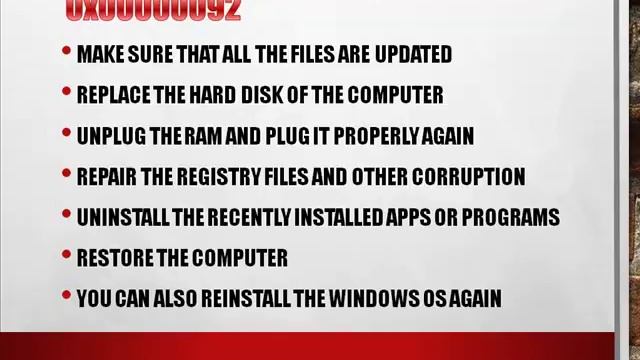 Want to Fix Windows Stop Error 0x00000092??? смотреть онлайн