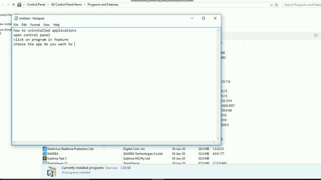HOW TO UNINSTALLED APPLICATION IN WINDOWS 10 смотреть онлайн