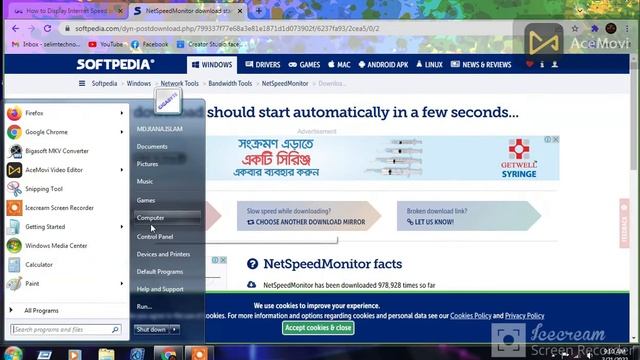 How to Show Internet Speed on Taskbar in Windows 7,8.1,10.11 смотреть онлайн