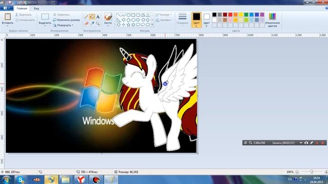как сделать пони на фоне Windows смотреть онлайн