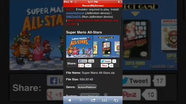 SNES emulator on app store (removed) смотреть онлайн