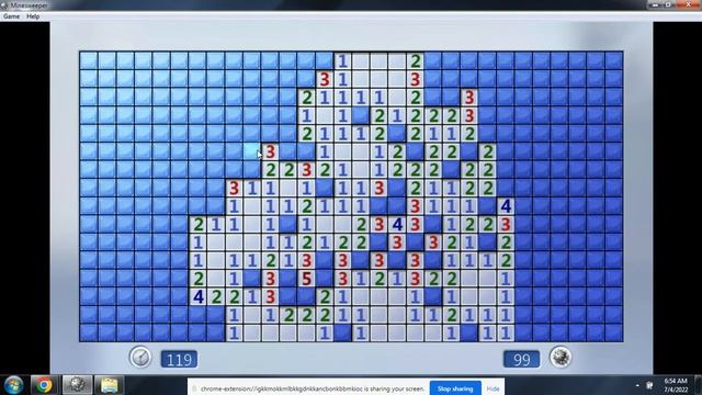 Minesweeper, Expert Level, Classic Windows Game, 扫雷 смотреть онлайн