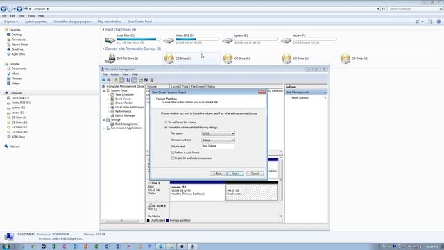 how to use diskpart command in Windows 7 - tutorial EN 2017 смотреть онлайн