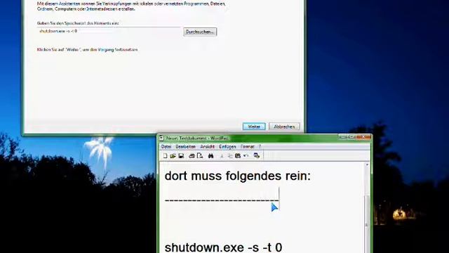 How to create a shutdown.exe on Vista German deutsch Tutorial tut смотреть онлайн