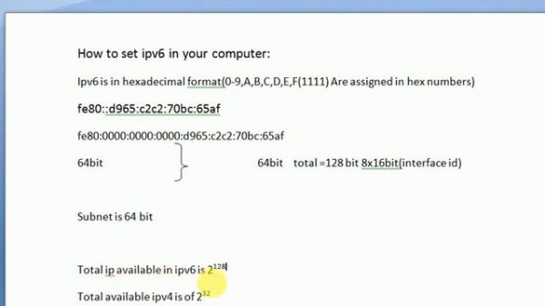IPV6 , HOW TO SET IPV6 IN LAN ADAPTER