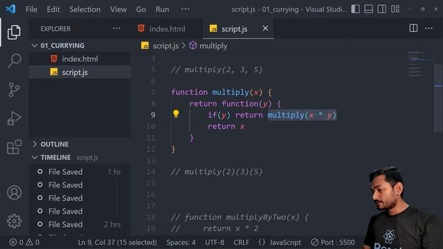 Currying in JavaScript Explained in Hindi смотреть онлайн