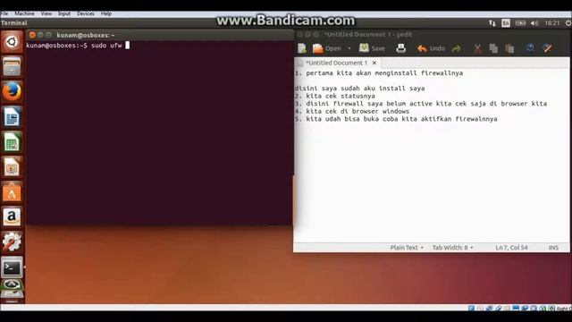 Tutorial Setiings Firewall dan SSH di ubuntu virtualbox Windows смотреть онлайн