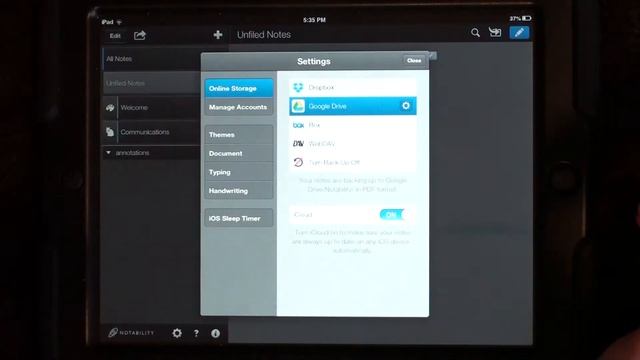 Backing Notability up to iCloud смотреть онлайн