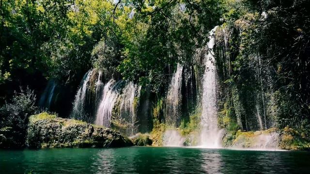 Музыка для отдыха и релаксации - Водопад и пение птиц, спокойной музыка - Звуки природы, фортепиано смотреть онлайн