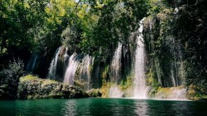 Музыка для отдыха и релаксации - Водопад и пение птиц, спокойной музыка - Звуки природы, фортепиано