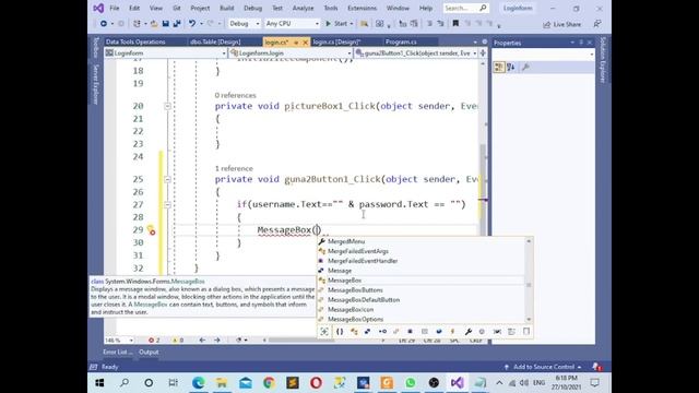Create Login Form in C# | Window Form | With Database Connection | Part 2 смотреть онлайн