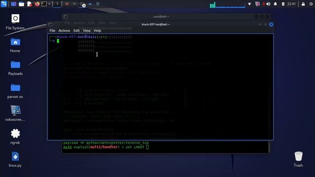 Hacking Linux using Payload Python, Opening a Meterpreter listening session and controlling Linux смотреть онлайн