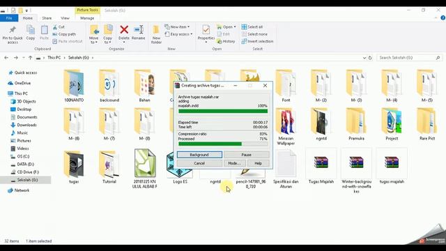 Cara Membuat File Rar di Windows 10 Part 1 смотреть онлайн