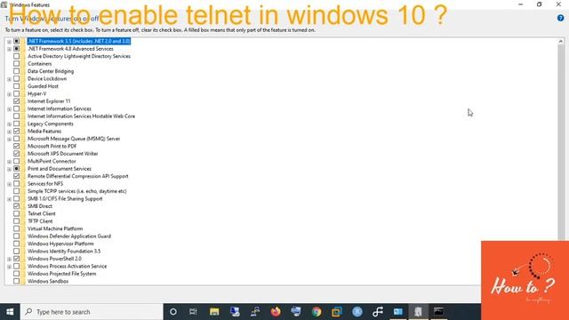 How to enable Telnet in Windows 10? | #howto? смотреть онлайн