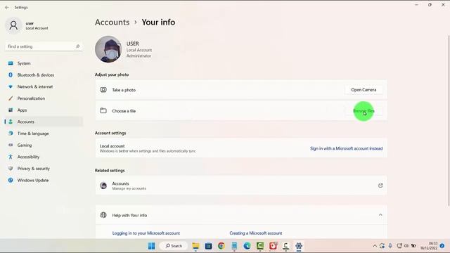 Windows 11 Home : How to use your photo collection as User account photo смотреть онлайн