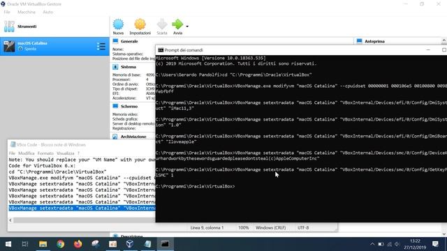 Installare macOS Catalina su Windows con VirtualBox смотреть онлайн