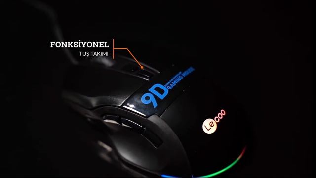 Lecoo MS130 7200 DPI 9 Tuşlu RGB LED Aydınlatmalı Gaming Mouse смотреть онлайн
