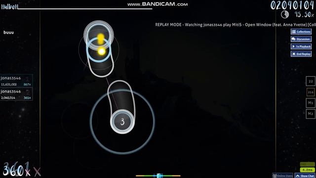 《Osu!》MitiS - Open Window (feat.Anna Yvette) [Collab] 97.16% смотреть онлайн