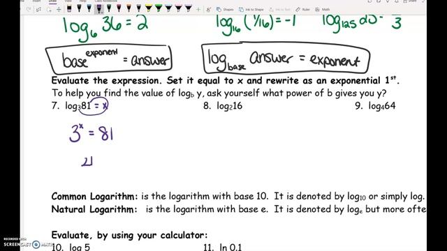 A2 6.3 Intro to Logarithms смотреть онлайн
