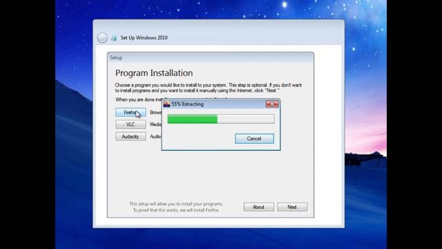 Windows 2010 Build 7611 OOBE Setup Preview смотреть онлайн