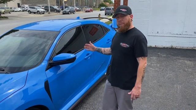 2021 Honda Civic Type R Window Tint With Llumar CTX Ceramic Film смотреть онлайн