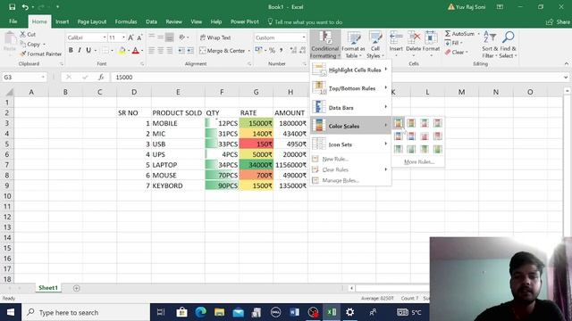 Conditional Formatting || Data Bars, Colour Scale, Icon Set ||Very Easy 😊||HP06 Computer Tutorial | смотреть онлайн