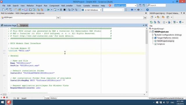 RAD Studio and NSIS Installers смотреть онлайн