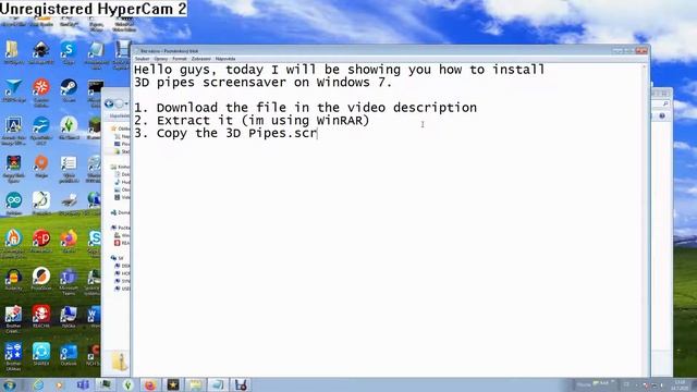 How to install 3D Pipes screensaver on Windows 7 смотреть онлайн