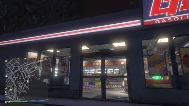 Grand Theft Auto Online Snowballs break gas station windows смотреть онлайн