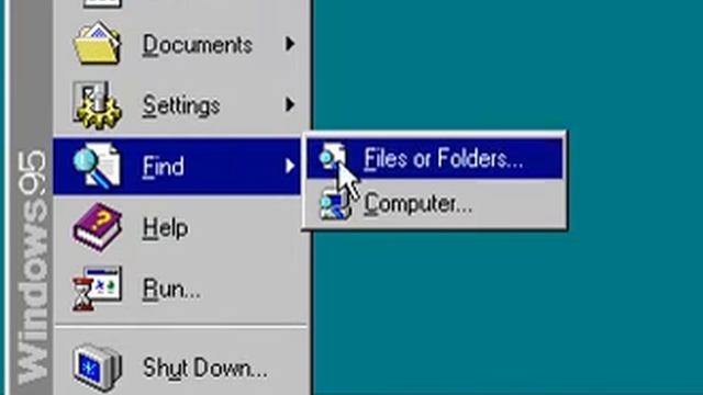 jak coś znaleść w windows 95 смотреть онлайн