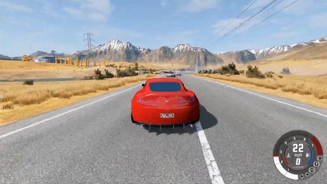 BeamNG Drive Bentley AstonMartin Full Accel Crash DieCast 1 24 Benz Roadster Continental V12 Ventag смотреть онлайн