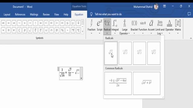 Write Any Equation Expression in MS Office || How to Write Square Root in MS Word || Math #office смотреть онлайн