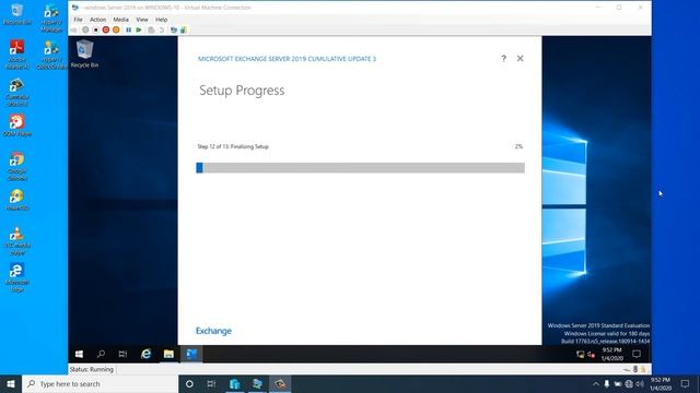 Run Final setup exchange server 2019 CU3 (part2) for Exchange Server 2019 CU3 Installation part 12 смотреть онлайн