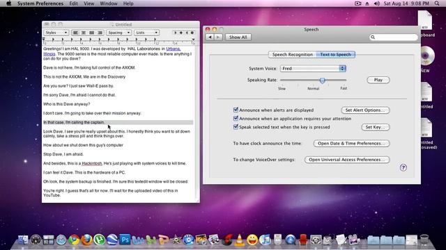 Playing with Mac OS X Voices смотреть онлайн