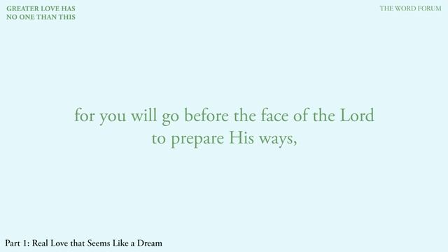 GREATER LOVE HAS NO ONE THAN THIS - Part 1 Real Love that Seems Like a Dream смотреть онлайн