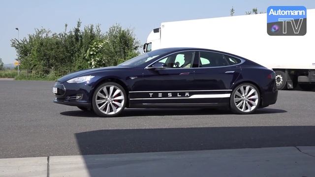 2015 Tesla Model S P85 D (700hp) - DRIVE & SOUND (60FPS) смотреть онлайн