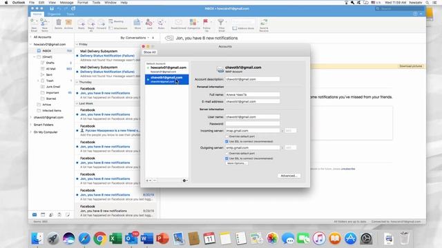 How to Change Default Account in Outlook 2019 for Mac | Microsoft Office for macOS смотреть онлайн