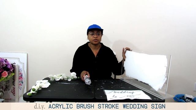 diy Acrylic Brush Stroke Wedding Sign смотреть онлайн