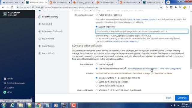 008 Deploying Cloudera cluster using Cloudera Manager Part1 смотреть онлайн