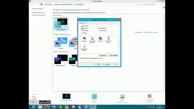 How to show "My computer" icon on desktop of Windows 8 смотреть онлайн