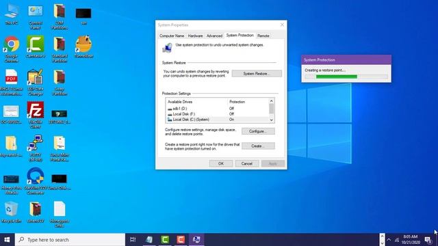How To Create Custom Restore Point On Windows 10 Enterprise смотреть онлайн