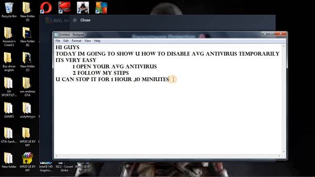 How to disable AVG Antivirus TEMPORARILY смотреть онлайн