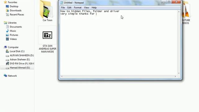 How To Open Hide Folder in Window 7 смотреть онлайн